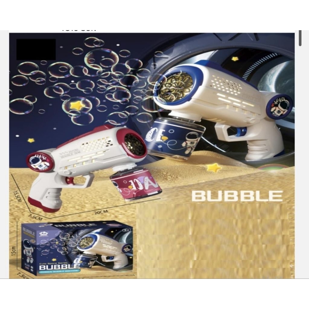 Mainan Gelembung Pistol Bubble Sabun Otomatis Anak