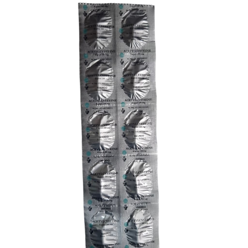 acetylcystein strip 10 capsul yarindo original