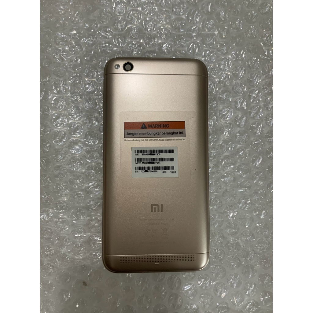 BACKDOOR XIAOMI REDMI 5A DUA SIM ORI COPOTAN