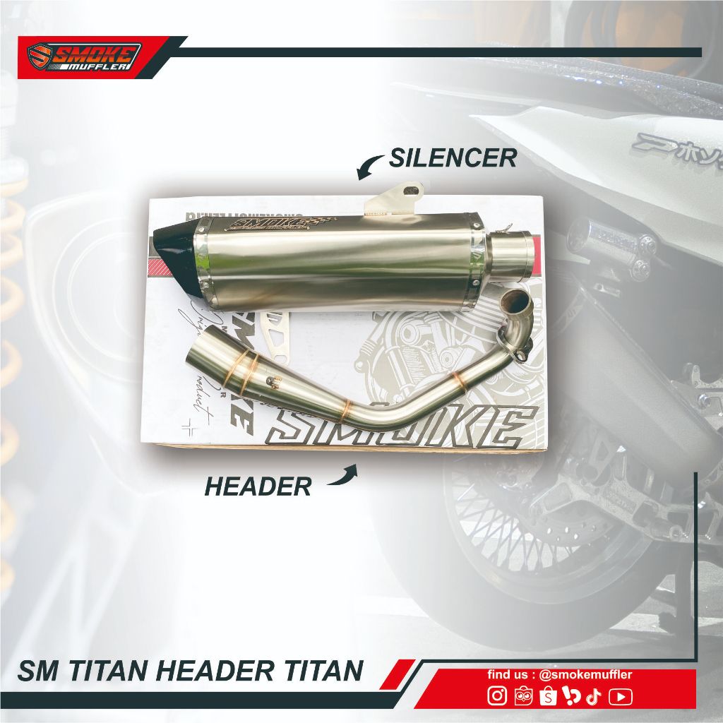 Knalpot XMAX- Knalpot Yamaha XMAX- Knalpot XMAX 250 - Knalpot Yamaha XMAX 250 Smoke Muffler