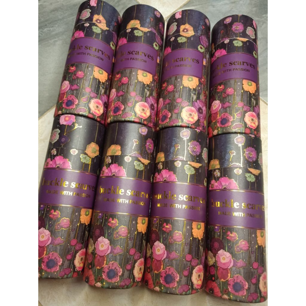 Buckle Scarves Silinder/ tabung jilbab segiempat motif Logo B