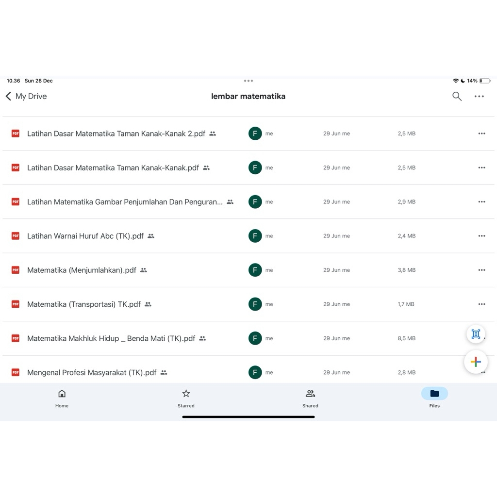 PRODUK DIGITAL (PDF) Worksheet, matematika untuk anak usia 3–7 tahun.
