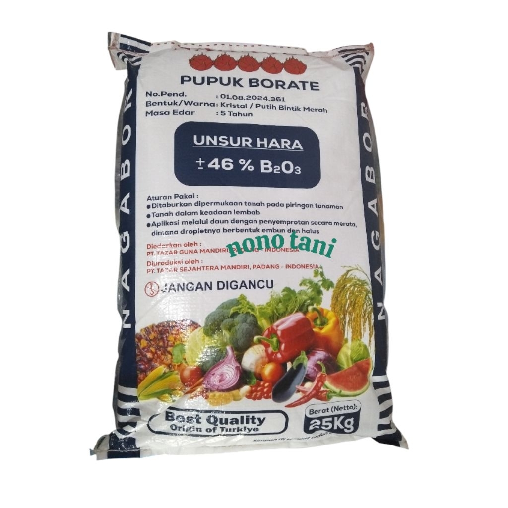Pupuk Borate Nagabor Origin Turkey 25kg