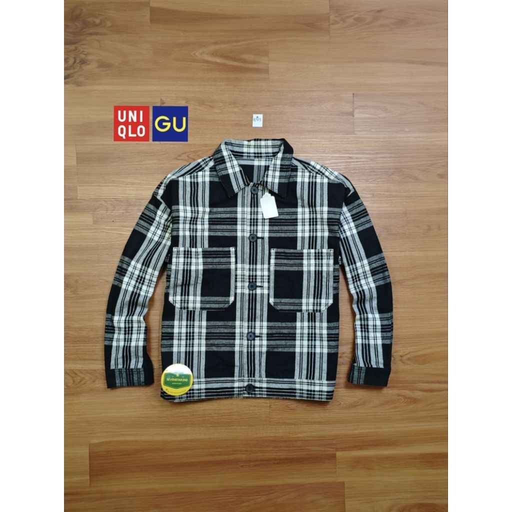 gu by uniqlo Casual flanel outer jacket