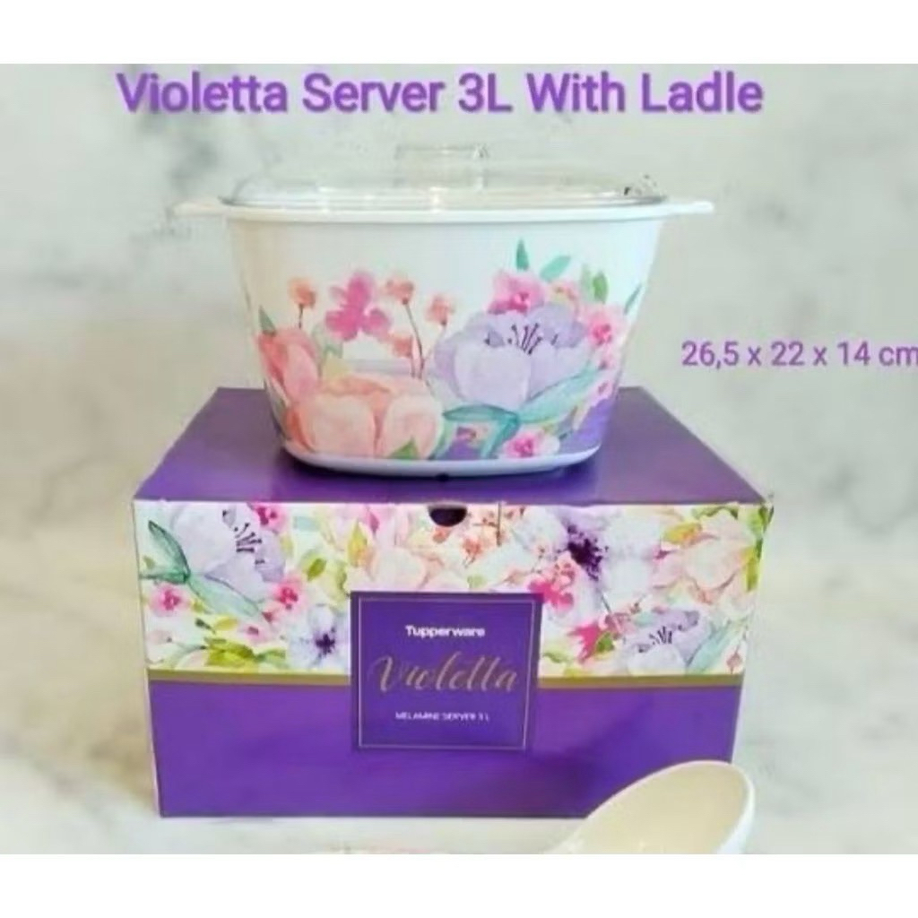 Violetta Melamine Wadah Tupperware