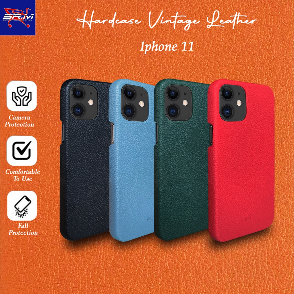Iphone 11 Hardcase SVL Vintage Leather Case SLIM Casing Kulit Soft