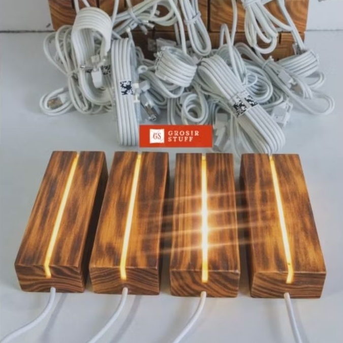 Dudukan Akrilik LED A6 Panjang 10,5cm Untuk Stand Akrilik Grafir Dan Kerajinan Akrilik/Tatakan Lampu