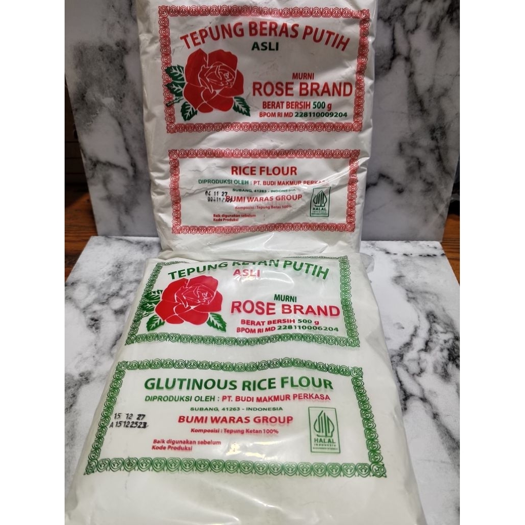 ROSE BRAND TEPUNG KETAN 500GRAM / TEPUNG BERAS ROSE BRAND 500GRAM / ROSE BRAND