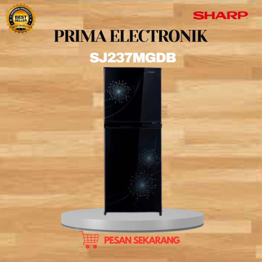 SHARP Kulkas 2 Pintu SJ237MGDB Lemari Es 205L/SJ-237MGDB/SJ 237MGDB/SHARP KULKAS 2 PINTU/SHARP KULKA