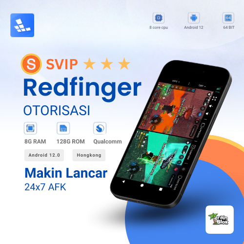 REDFINGER (SVIP) Cloud Phone 18 Hari / 3 Hari