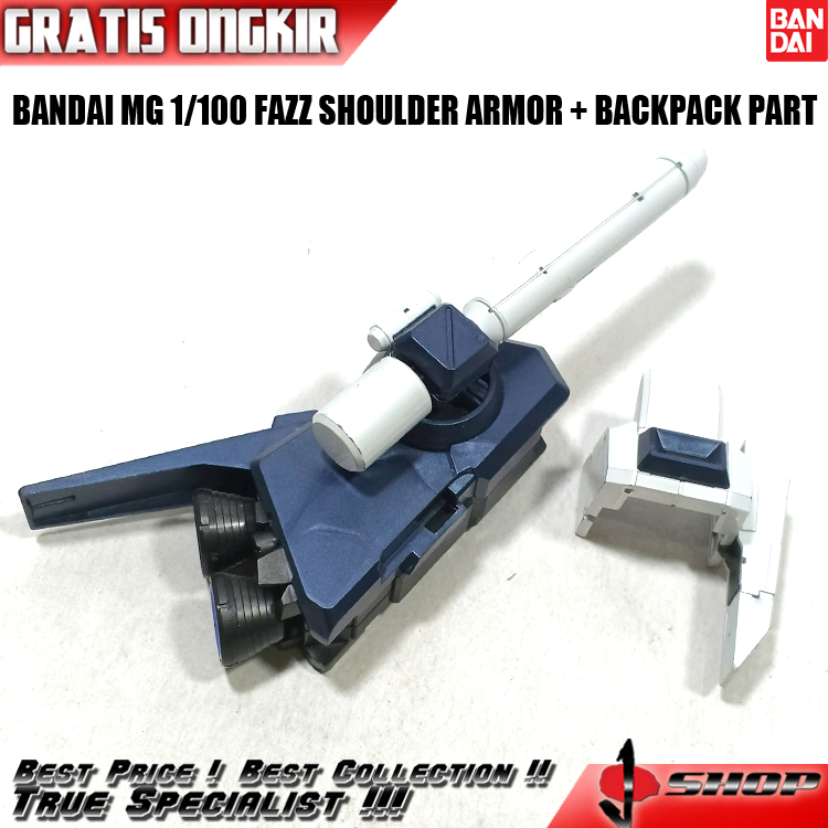 BANDAI MG 1/100 FAZZ SHOULDER ARMOR + BACKPACK PART MG2122