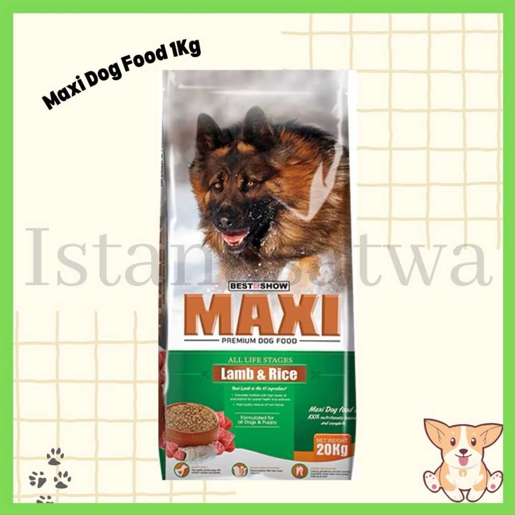 MAXI Dog Dry Food 1Kg - Makanan Kering Anjing Premium