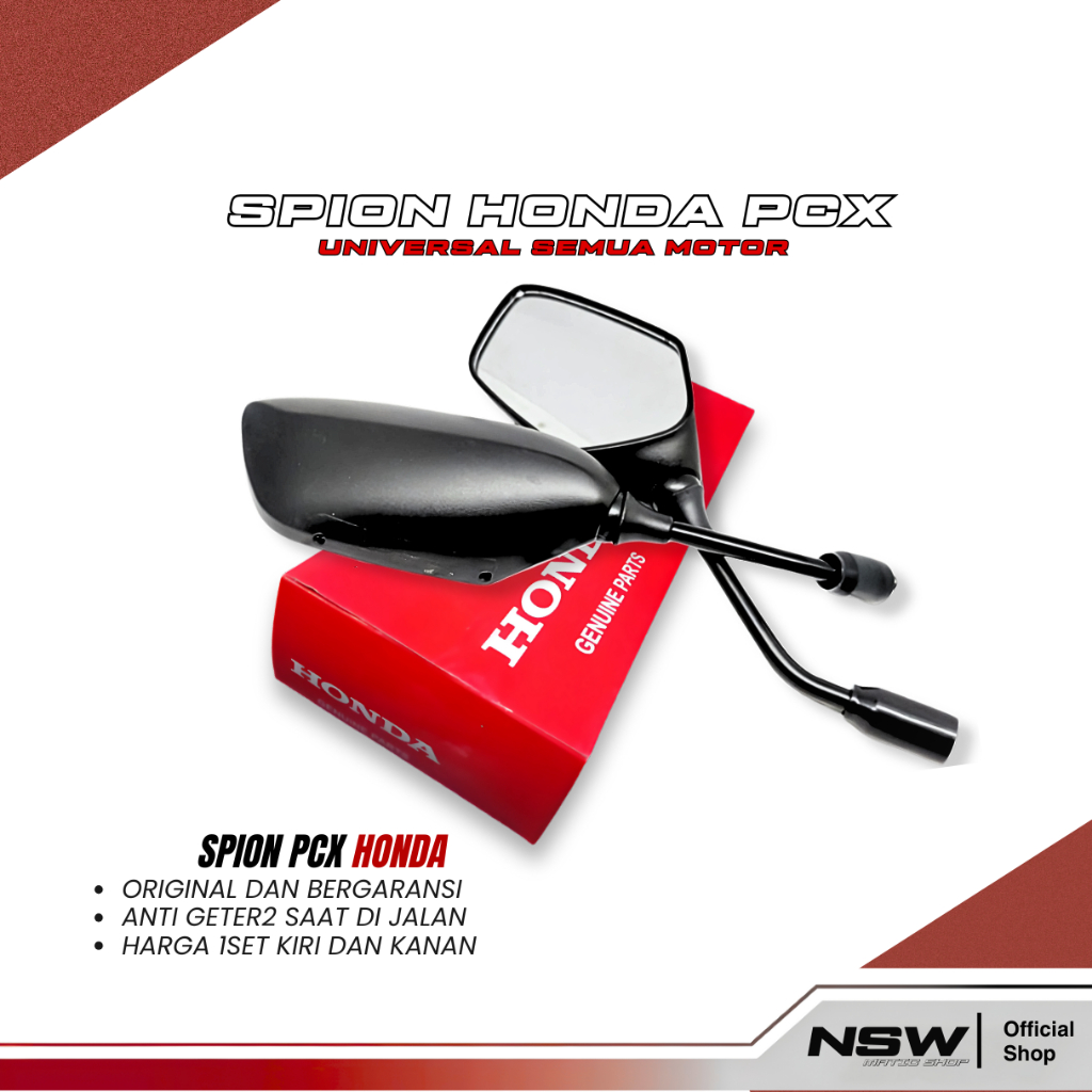 SPION PCX TANGKAI PANJANG ORIGINAL HONDA SPION PCX 150 160 VARIASI KUALITAS TERBAIK UNIVERSAL MOTOR
