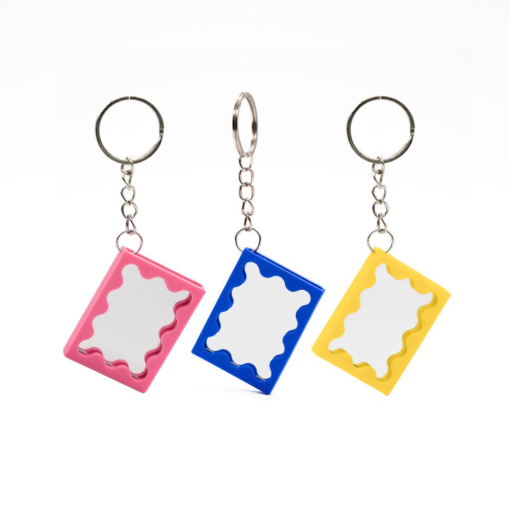 Mini Curvy Mirror Keychain - Micro Format | Miniature Keychain / Decor | Gantungan Kunci