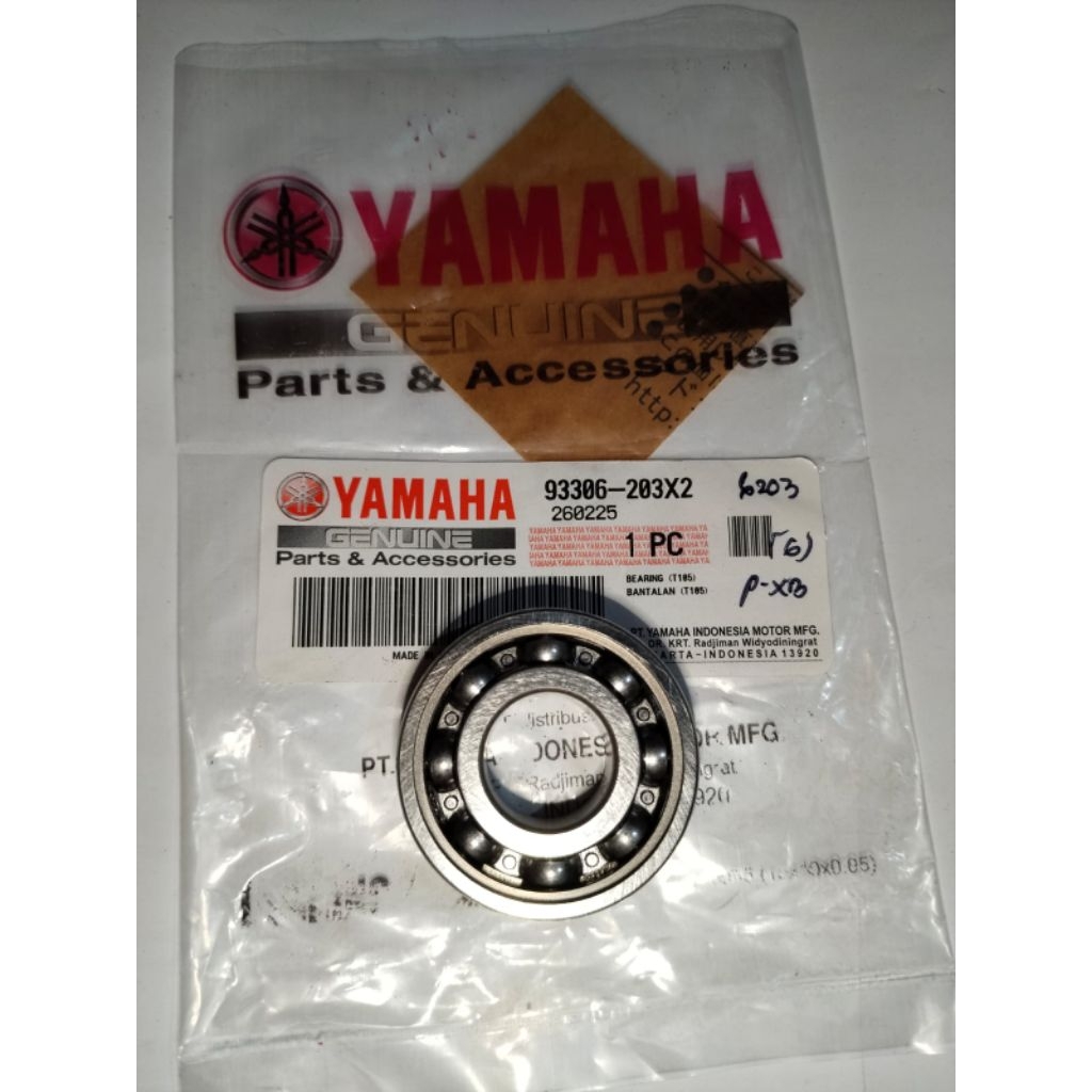 Bearing Laher 6203 ORIGINAL YAMAHA ASLI