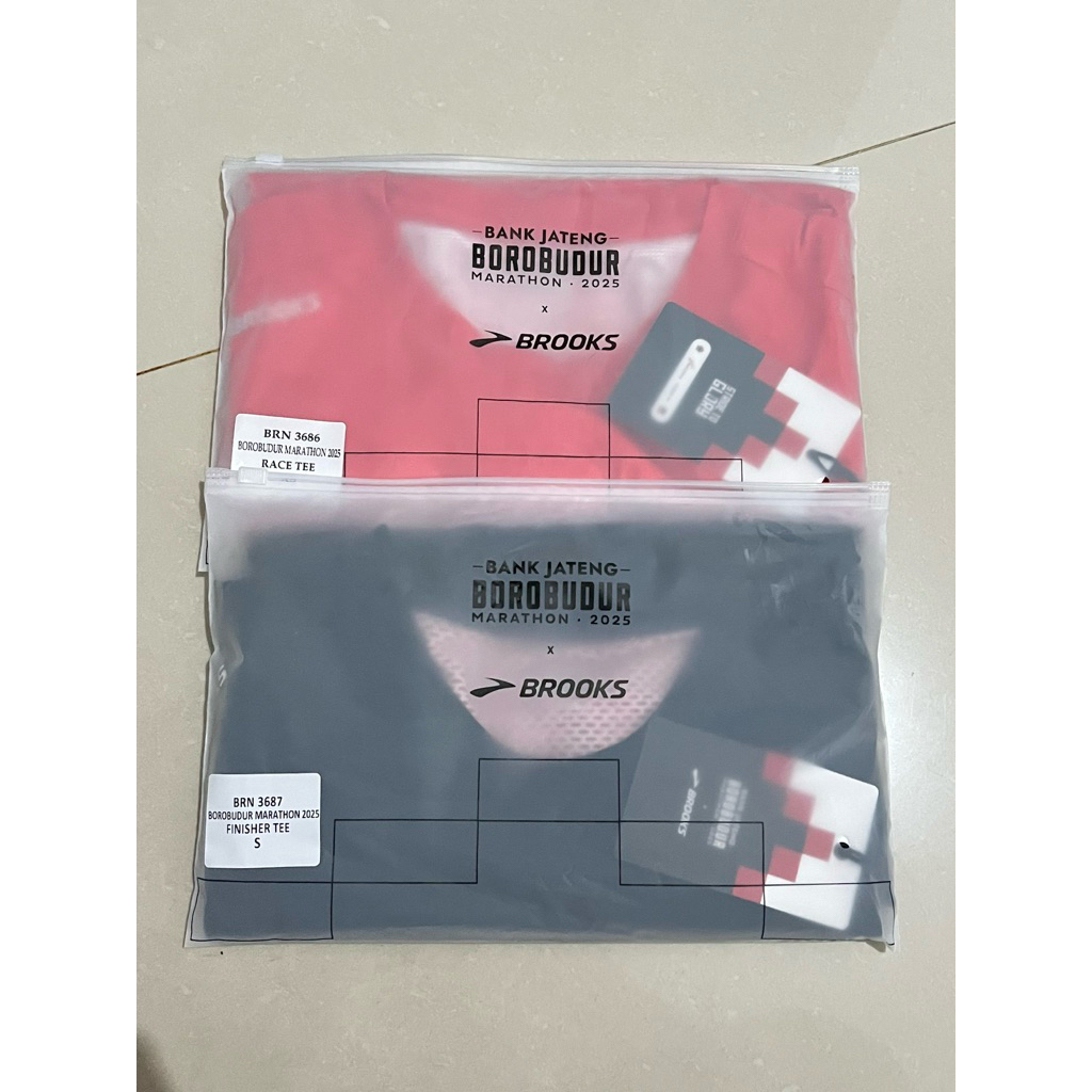 Jersey event Bormar dan finisher borobudur marathon