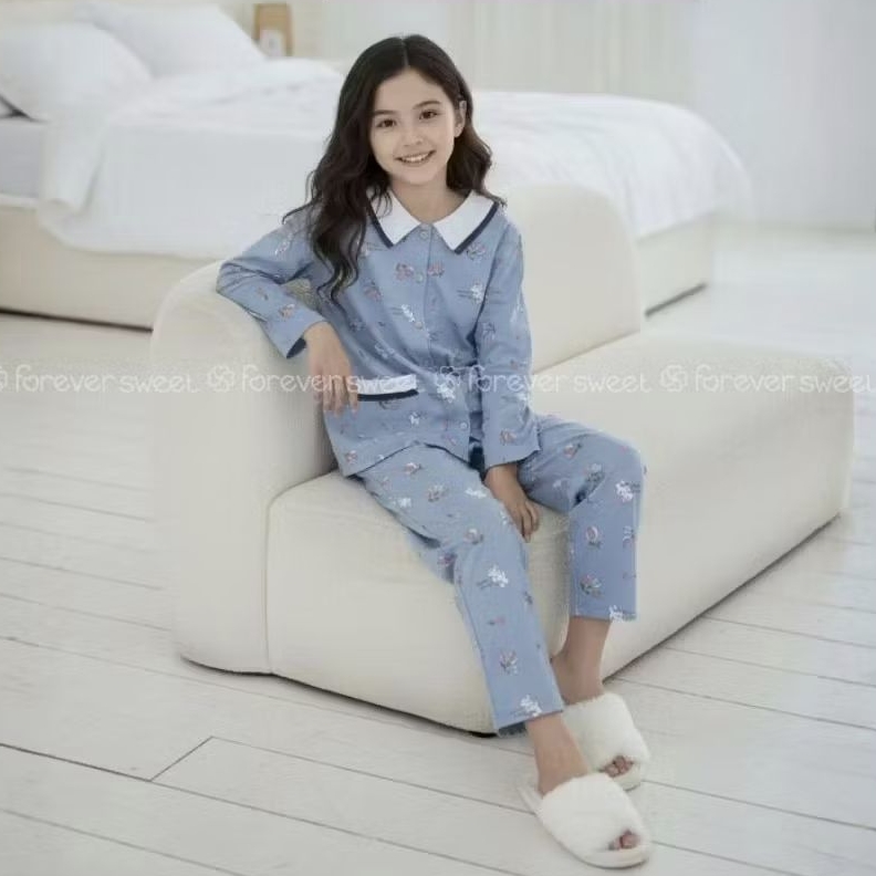 FOREVER SWEET Concept Baju Tidur Babydoll One Set Setelan Anak Piyama PP SML Lengan Panjang Celana P