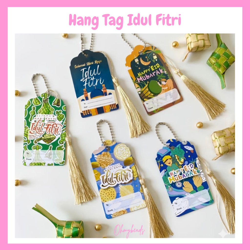 Hang Tag Idul Fitri / Tag idul Fitri / Idul Fitri Hampers / Ucapan Eid Mubarak