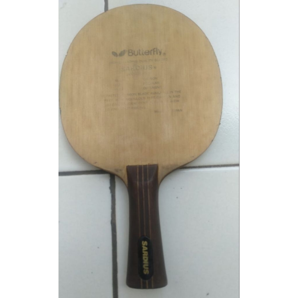 Terlangka Blade Pingpong Tenis Meja Butterfly Sardius OLD TAG