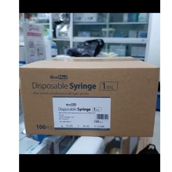 Spuit 1cc insulin ONEMED box