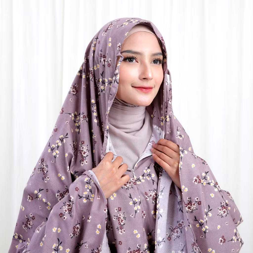 mukena motif dewasa standart // mukena traveling katun motif dewasa