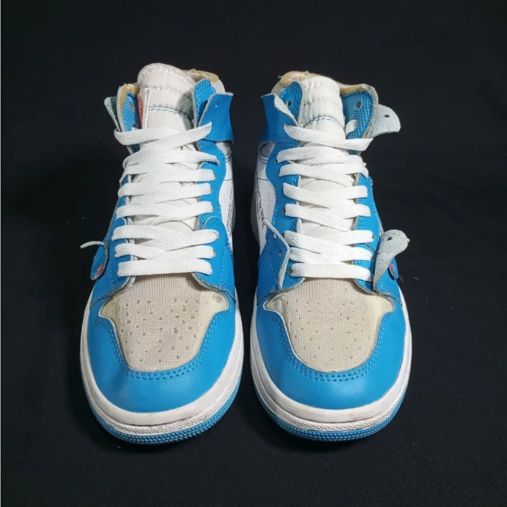 PRELOVED SEPATU SNEAKERS ANAK AJ1 OFF WHITE SIZE 37,5 SECOND