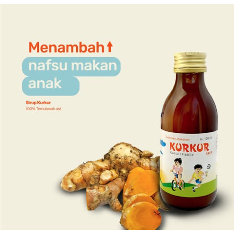 KURKUR SIRUP Vitamin Anak dengan Curcuminoid untuk Nafsu Makan