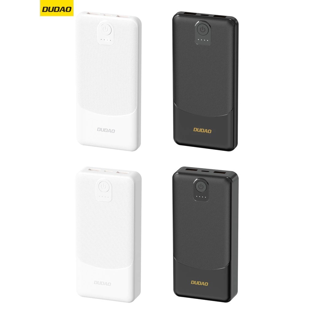 Powerbank Dudao 20000mAh K10 Pro Baterai Li-Polymer 2 Port USB Output + Input Tipe-C 5V/2A