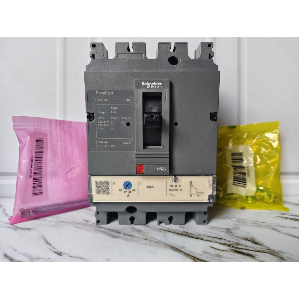 MCCB EASYPACT SCHNEIDER CVS 100F 3PHASE 63A ORI