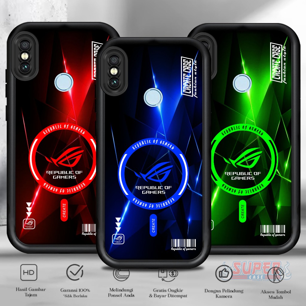 Case REDMI NOTE 5 NOTE 5 PRO Motif ( ROG 5 ) Cover Handphone Softcase Glossy Anti Jamur