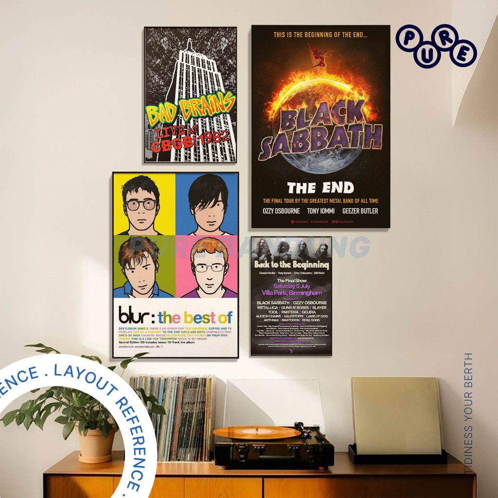 PURE BANDUNG – Poster Band Rock Punk Metal Classic & Alternative 42x60 & 42x30 – Poster Dinding Este