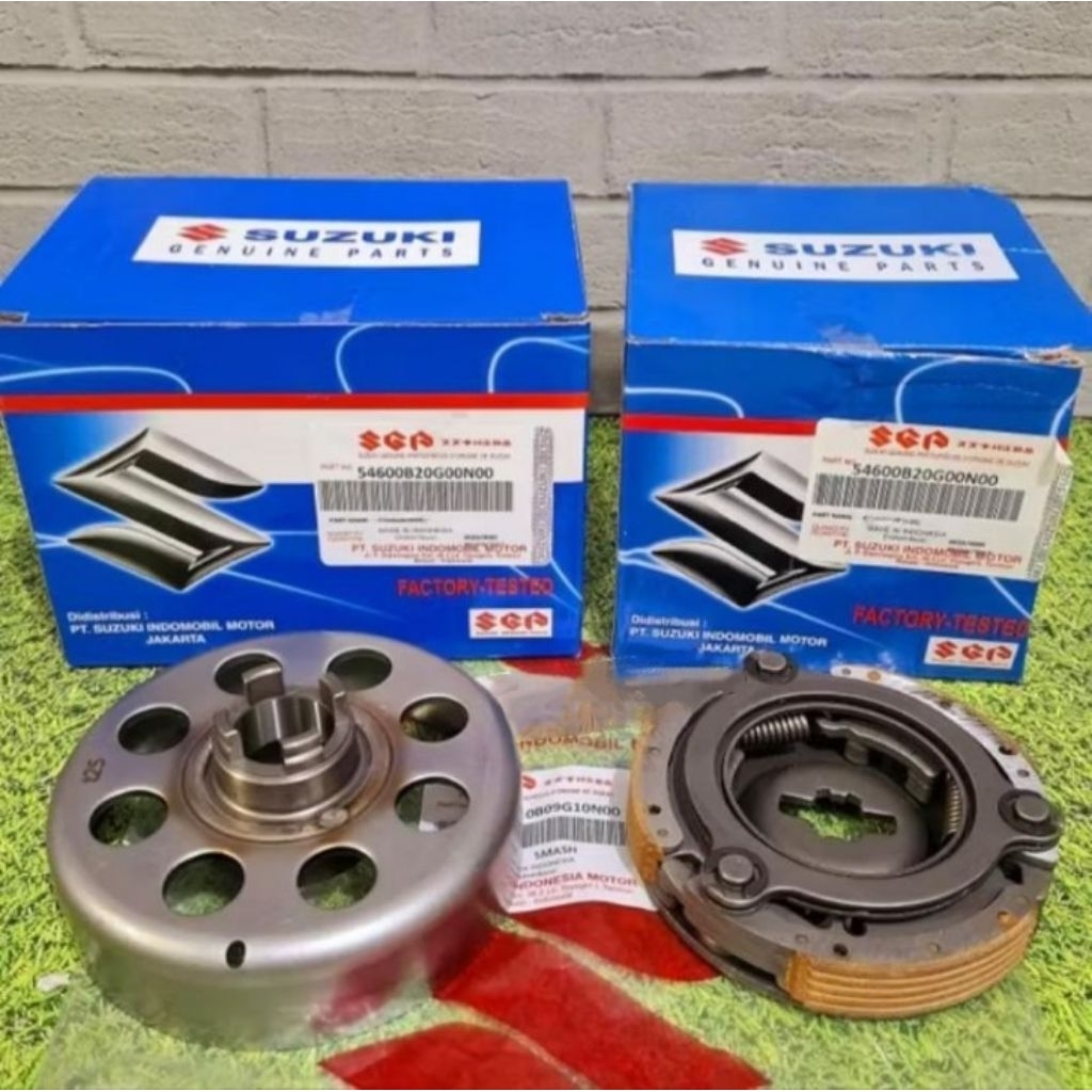 Mangkok Ganda+Kampas Ganda Assy Suzuki Smash 110 Old/New Shogun 125 R
