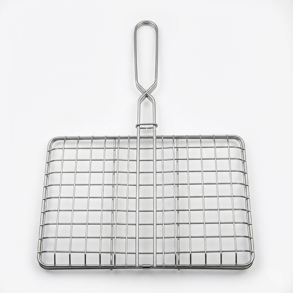 Alat Pembakaran Ikan Lipat Besi | Panggangan Ikan Manual