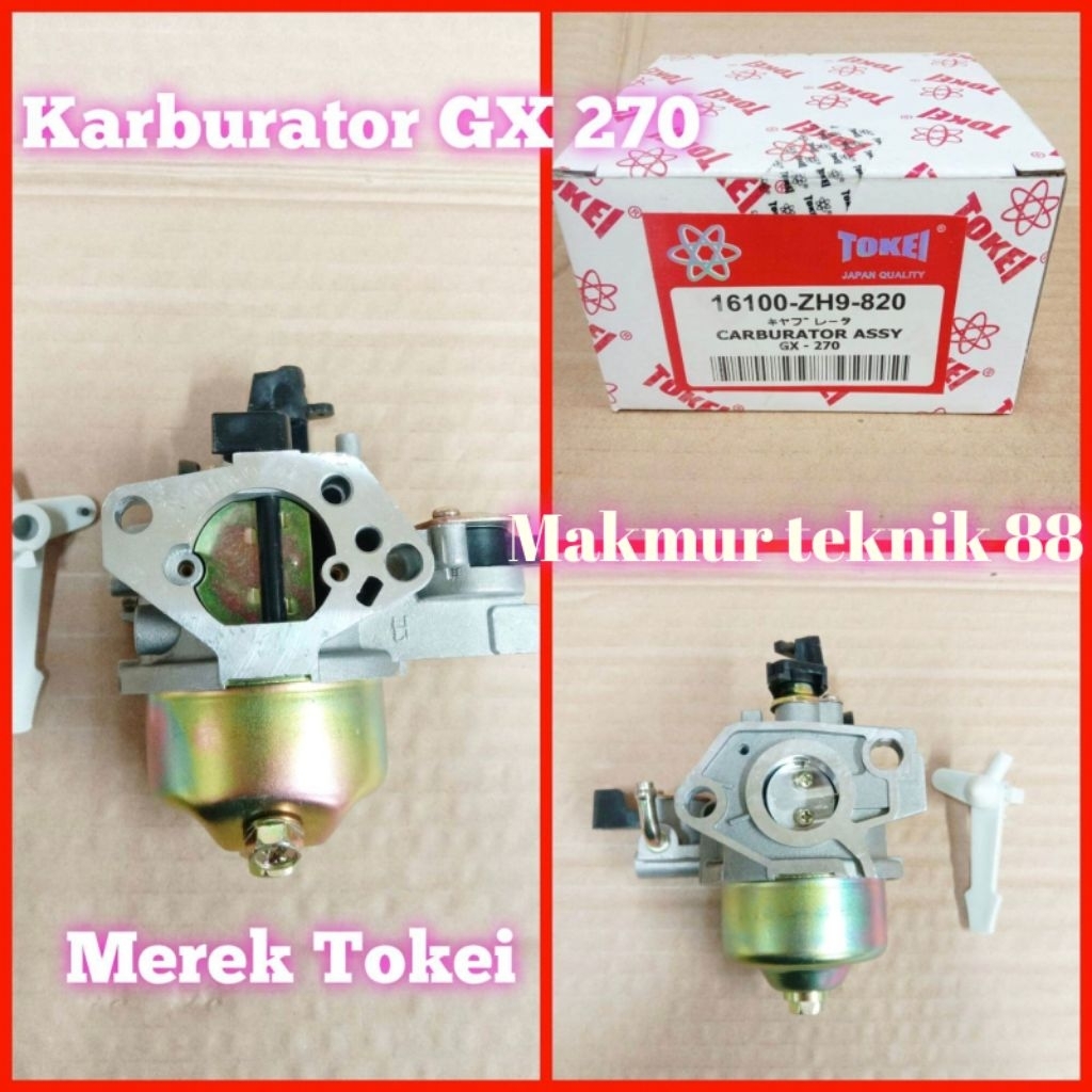 karburator gx270 TOKEI / karbu gx270 mesin 9pk TOKEI