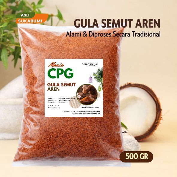 CPG 008 Gula Aren Bubuk Alami 500gr Asli Sukabumi / Gula Semut Aren