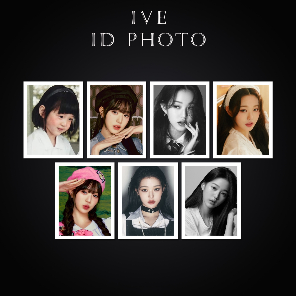 ID PHOTO IVE PAS FOTO IVE PHOTOCARD IVE