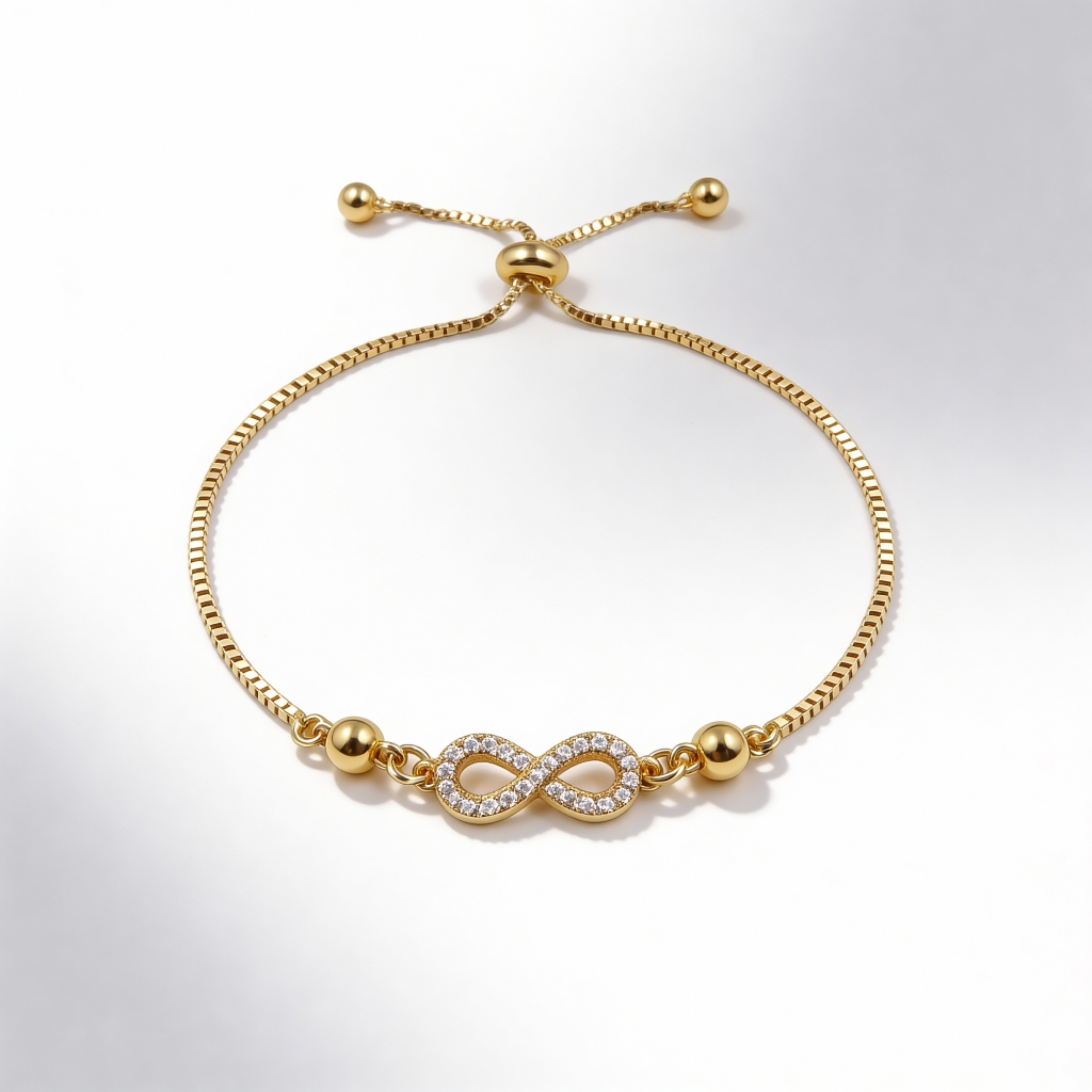 BLK Jewelry Gelang Serut Perhiasan Wanita Lapis Emas Anti Karat Permata Premium Berhadiah angsa Gold
