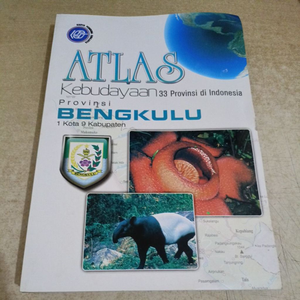 Buku ATLAS Kebudayaan 33 Provinsi Di Indonesia Cabutan