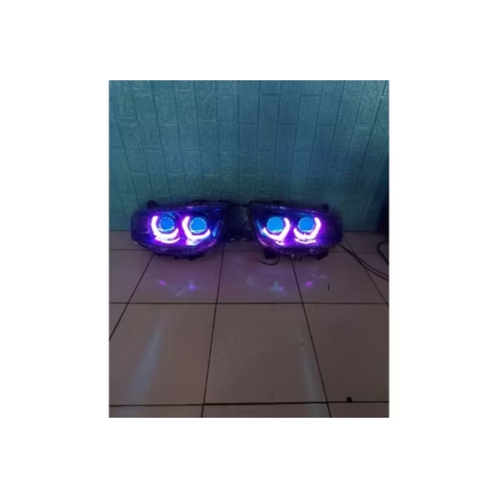 Lampu Biled Mobil Pajero Exceed Th 2010 s/d 2015 Full RGB Android App