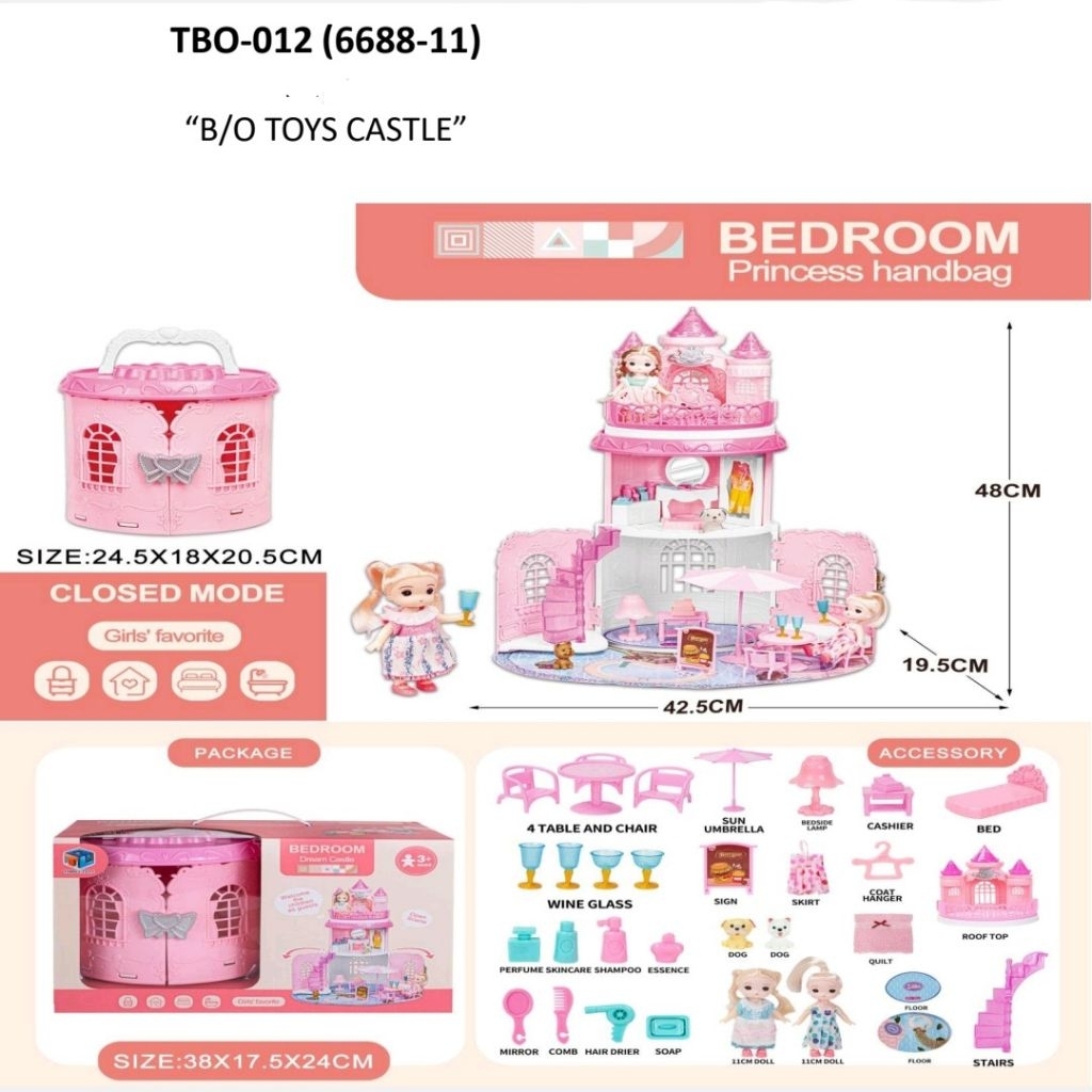 Mainan Anak Villa Play House Set Rumah Rumahan