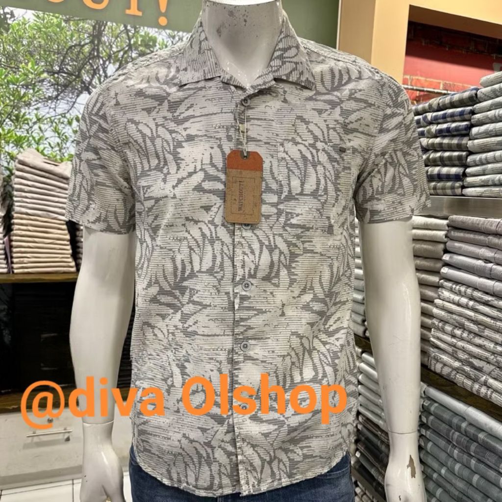 WATCHOUT CASUAL ORIGINAL Kemeja printing lengan pendek