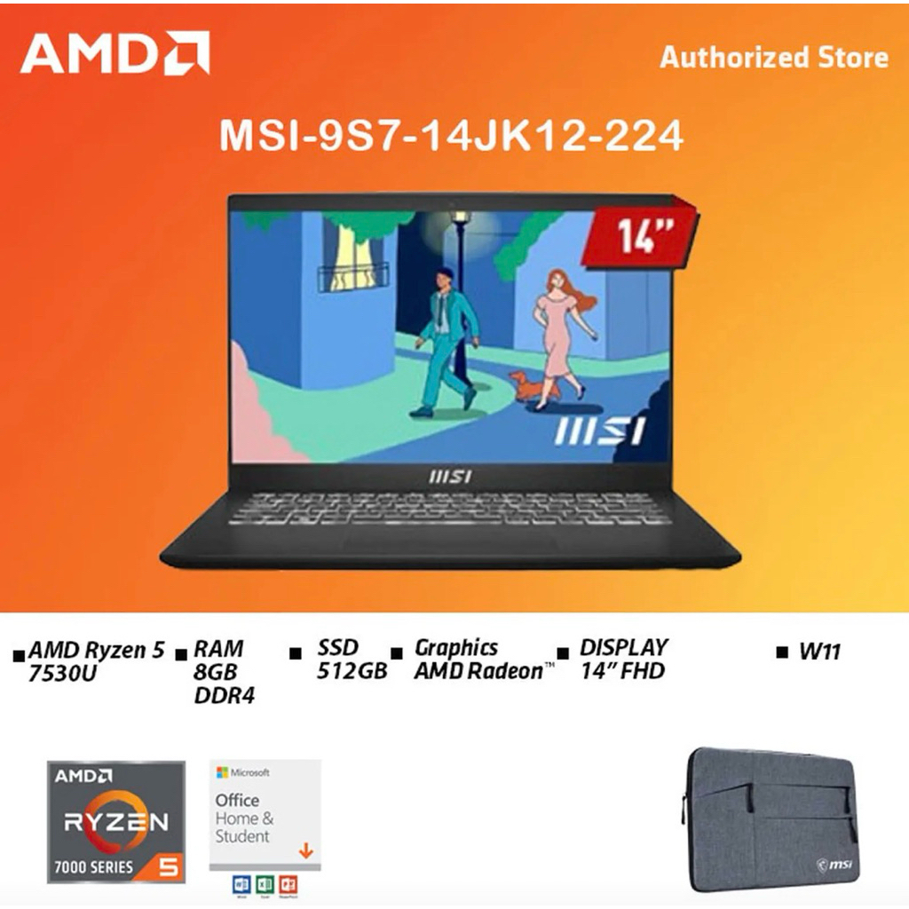 Laptop AMD Ryzen 5 6600H 16GB 512GB SSD - 14