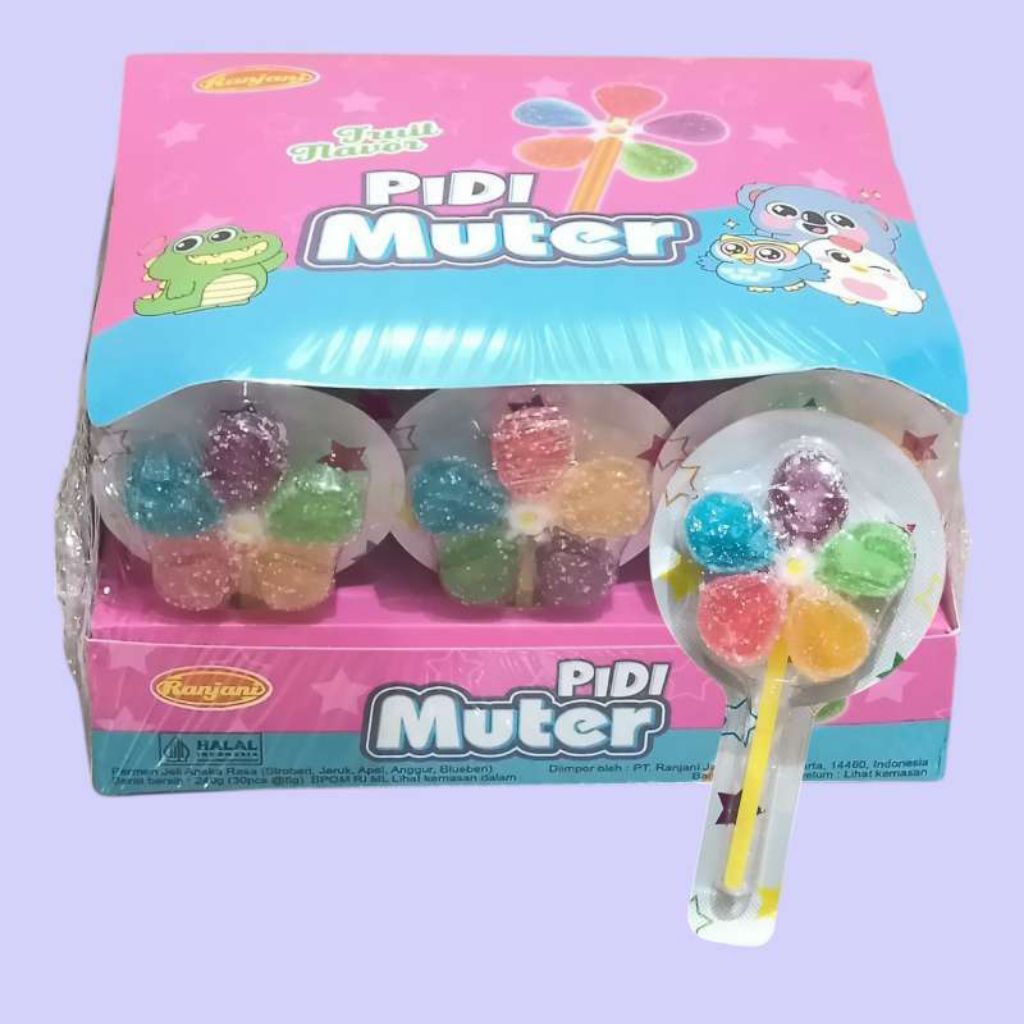 PERMEN RANJANI PIDI MUTER PERMEN KIPAS 1PACK 30PCS RANJANI CANDY