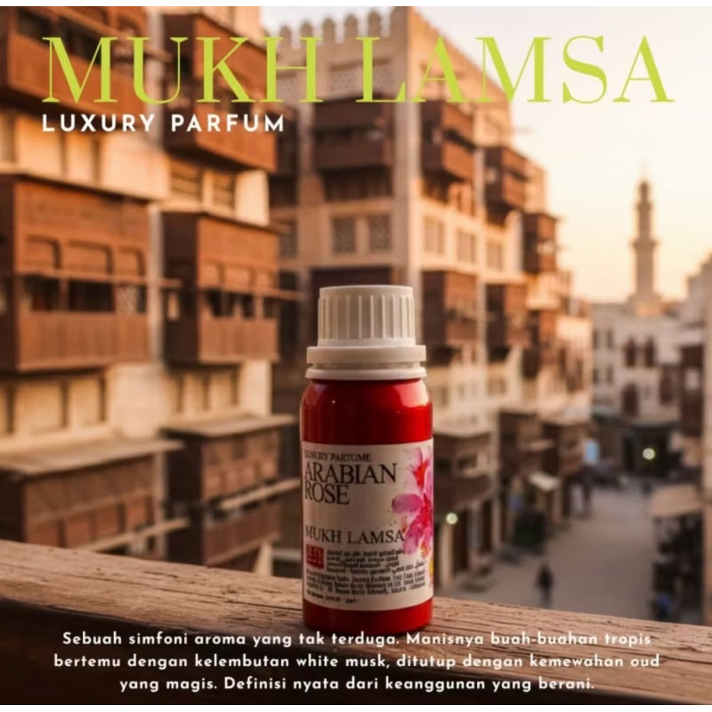 Lamsa 100ml / Arabian Rose / bibit parfum Arab / parfum sholat