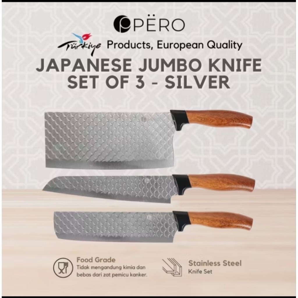 Pisau Pero Murah- Pero jumbo knife japanese set