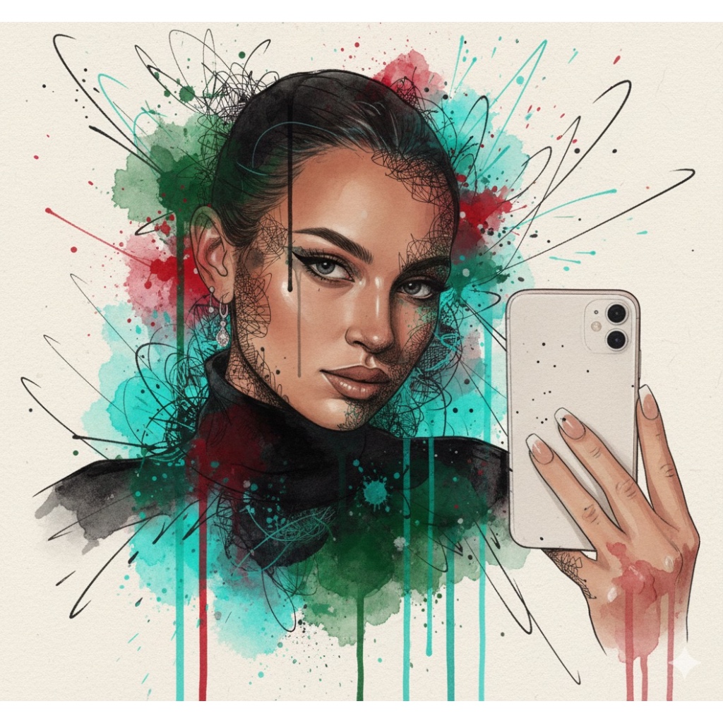 SEHARI JADI | lukisan ekspresionis abstrak untuk kenang-kenangan, perpisahan, kado unik