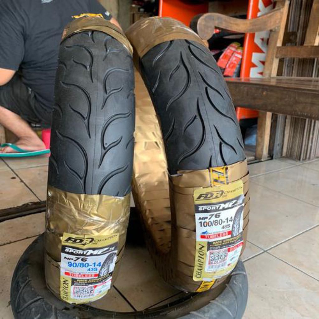 [COD] Ban FDR MP76 Sepasang Ring 14 Tubeles/Ban Softcompound Race Matic