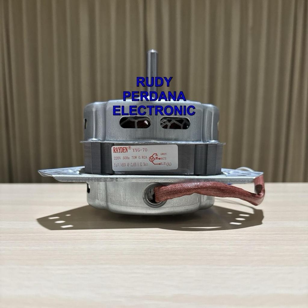 DINAMO SPIN MOTOR MESIN CUCI PENGERING 70W 70 WATT 10MM 5UF A AL ALUMINIUM ALUMUNIUM RAYDEN YYG-70