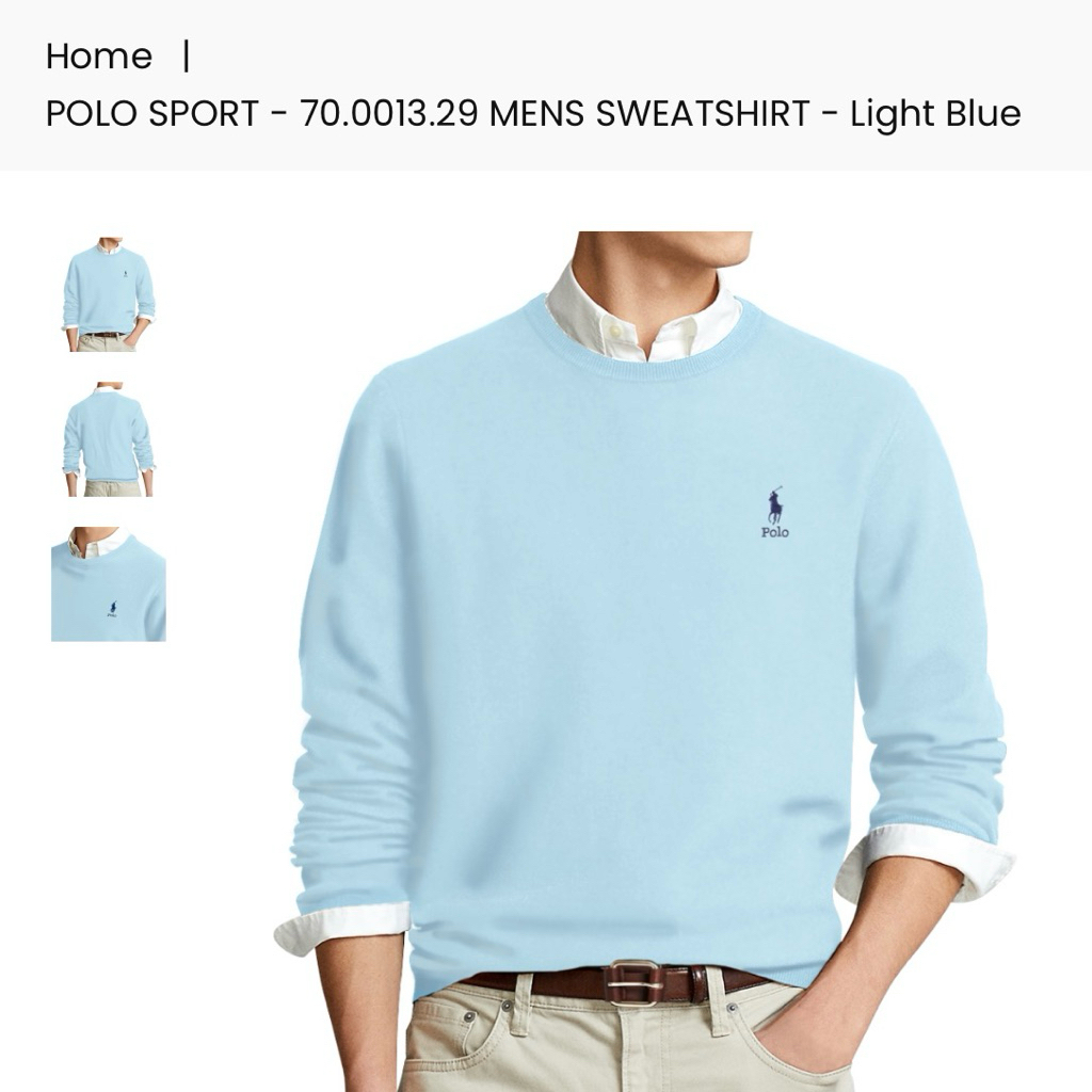 JASTIP POLO SWEATER UNISEX | ORIGINAL STORE 100% | FREE PAPERBAG ORI STORE