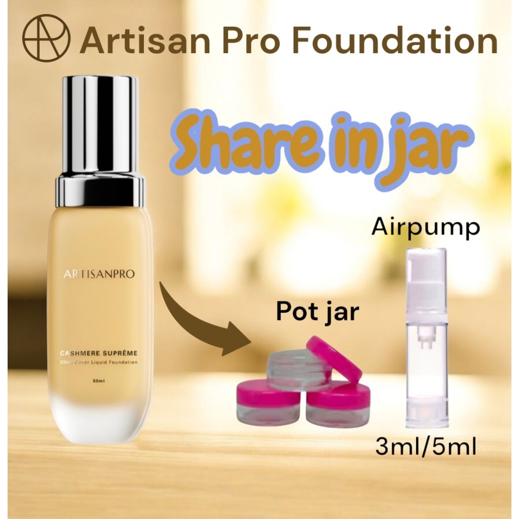 (SHARE IN JAR) Artisan Pro Cashmere Supreme Foundation #Artisan Pro Foundation Share In Jar
